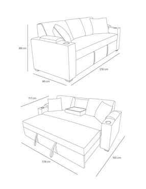 Sofá cama Milán Easy Living