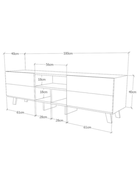 Mueble de tv Hogare de melamina