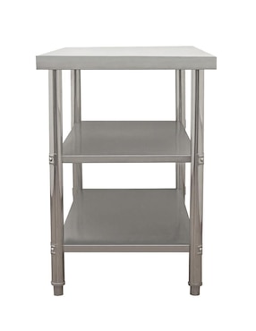 Mesa auxiliar Mindejal de acero inoxidable