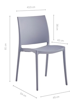 Juego de sillas 4 piezas Classic Top Living