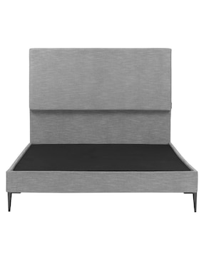 Cama Dicasa Myco Slim De Madera Y Tela