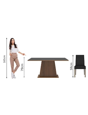 Comedor Flavia Madesa para 4 personas