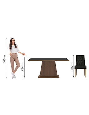 Comedor Britney Madesa para 6 personas