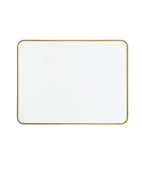 Espejo Rectangular Mobi Muebles Rocio Oro