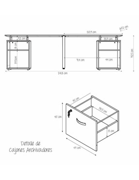 Escritorio Estudio Maderkit de MDP