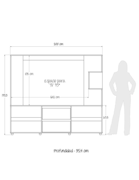 Mueble de tv Maderkit de madera