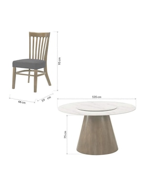 Comedor Enzo Bossa para 6 personas