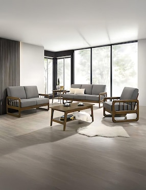 Sala 3 piezas Zayn Bossa de madera