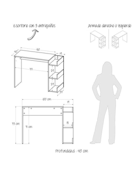 Escritorio Estudio Maderkit de MDP