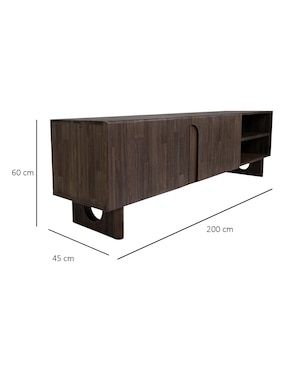 Mueble de tv Ginko Re Haus de chapa madera