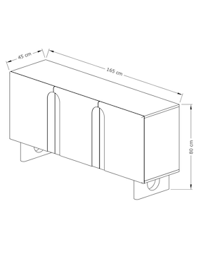Bufetero Ginko Haus de MDF