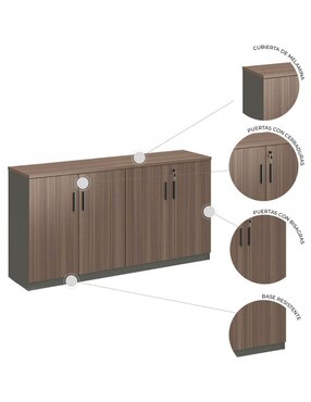 Credenza Cracovia Mundo Unico de melamina