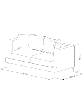 Love seat Dixy Tarte
