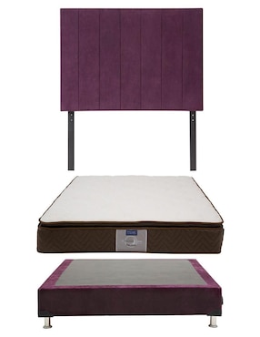 Set Recámara Dicasa Argos Box de madera pino