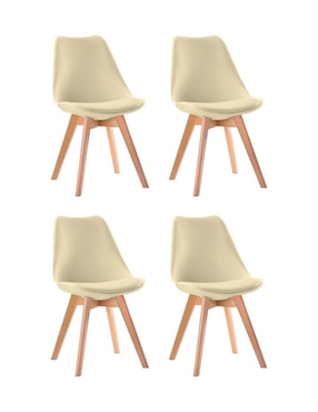 Silla 4 piezas Linium de plástico
