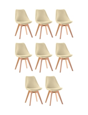 Silla 8 piezas Linium de plástico