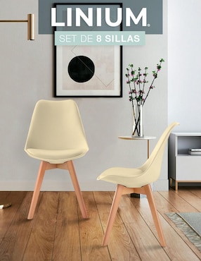 Silla 8 piezas Linium de plástico