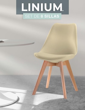 Silla 8 piezas Linium de plástico