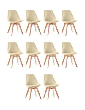 Silla 10 piezas Linium de plástico