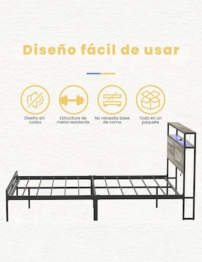 Base para cama Fabato de metal
