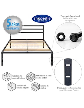 Base para cama Magma Life de metal