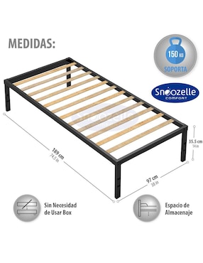 Base para cama Magma Life de metal