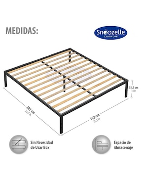 Base para cama Magma Life de metal