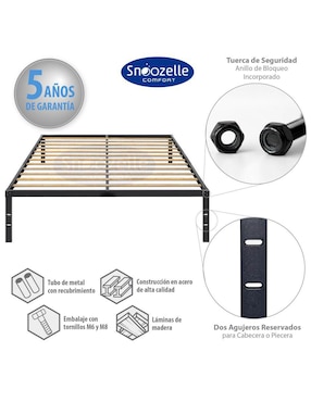 Base para cama Magma Life de metal