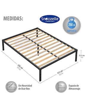 Base para cama Magma Life de metal