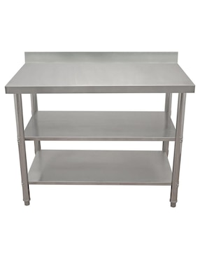 Mesa de cocina Mindejal de acero inoxidable