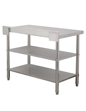 Mesa de cocina Mindejal de acero inoxidable