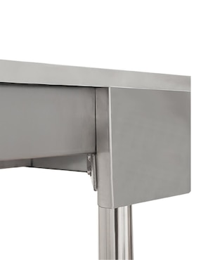 Mesa de cocina Mindejal de acero inoxidable