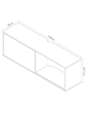 Mueble de tv Bernal Cantia de madera