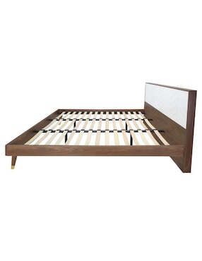 Cama Teramo Nogal Mundo In de madera queen size