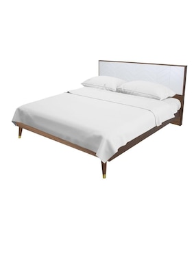 Cama Teramo Nogal Mundo In de madera queen size