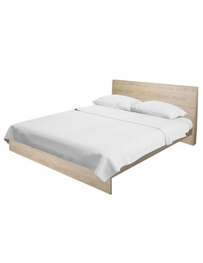 Cama Marsala Encino Mundo In de madera queen size