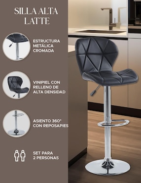 Juego de bancos altos Elly