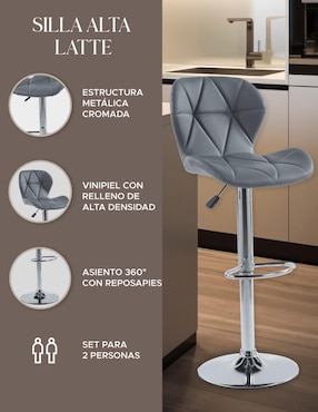 Juego de bancos altos Elly