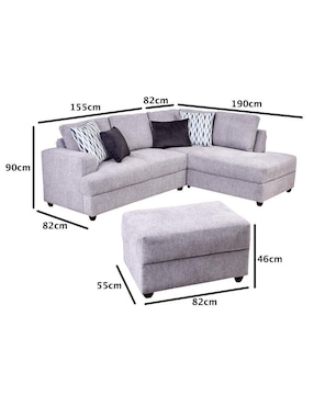 Sala modular derecha Adela Plus Aztec Furniture