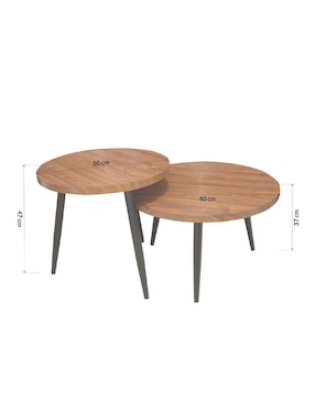 Juegos de mesas para sala Dune Bossa de mdf