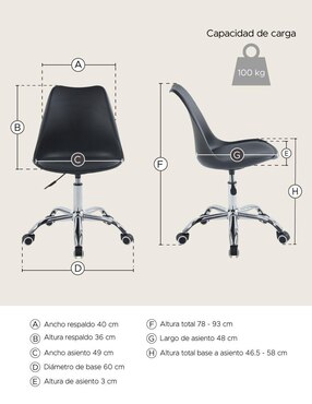 Silla de escritorio Cheery Elly
