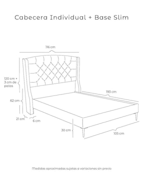 Cama Sitka Slim Dicasa de madera