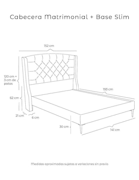 Cama Sitka Slim Dicasa de madera