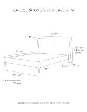 Cama Milan Slim Dicasa de madera