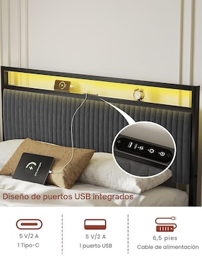 Base para cama Fabato de metal