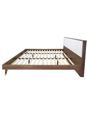 Cama Teramo Nogal Mundo In de madera individual