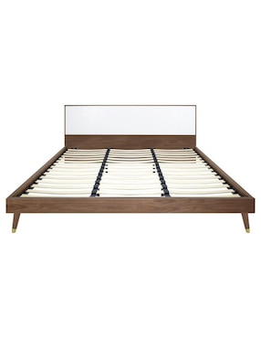 Cama Teramo Nogal Mundo In de madera individual