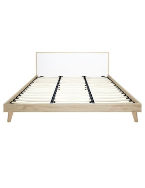 Cama Castella Encino Mundo In de madera matrimonial