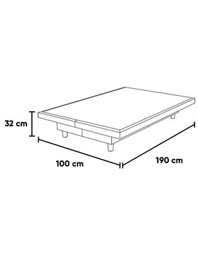 Base para cama Kessa de MDF