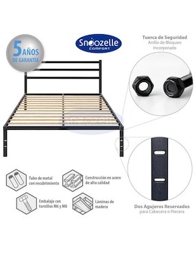 Base para cama Magma Life de metal
